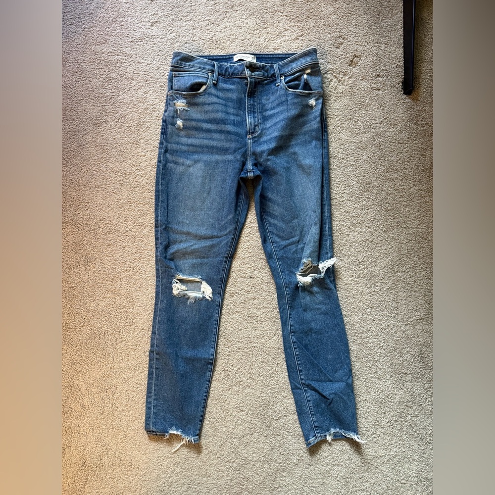 Distressed Blue Women's Jeans